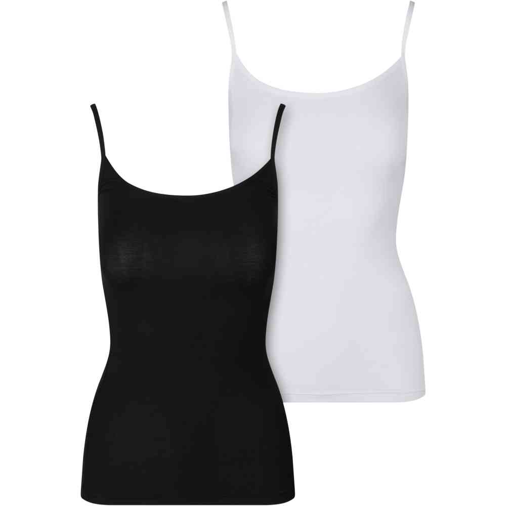 Urban Classics - Bamboo 2Pack Tanktop - Black/White
